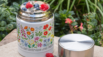 Wild flowers food container