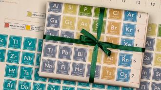 Periodic Table Wrapping Paper 