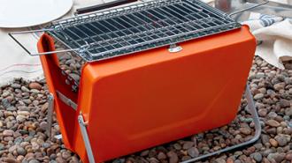 Portable suitcase bbq 