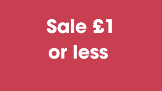 Sale £1 or less