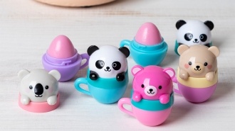  Mini berry scented lip balm (assorted) - Teacup animal friends