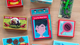 a group of toys and games for children