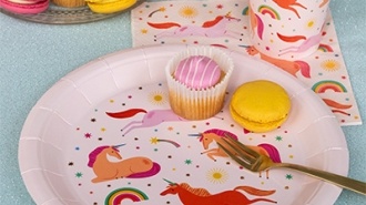 Children's party set - unicorn