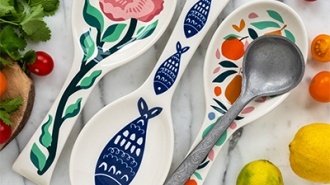 Ceramic spoon rests