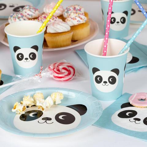 Miko the Panda party tableware