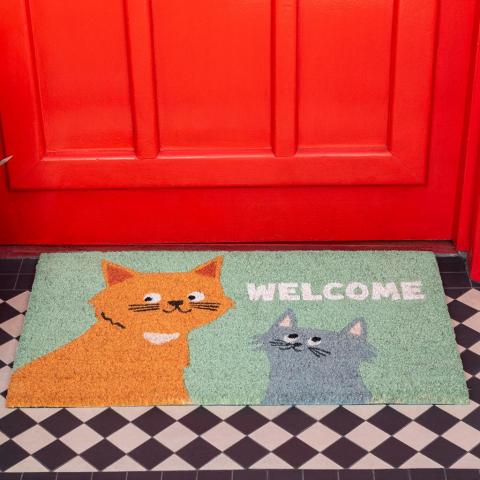 Nine Lives coir doormat