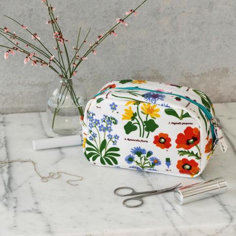 Wild Flowers make up bag