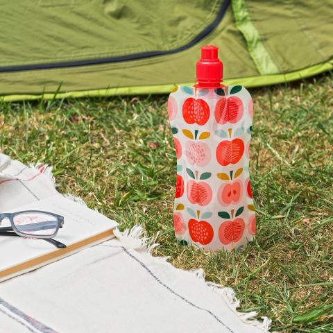 Vintage Apple folding water bottle
