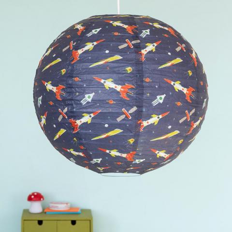 Space Age paper lampshade