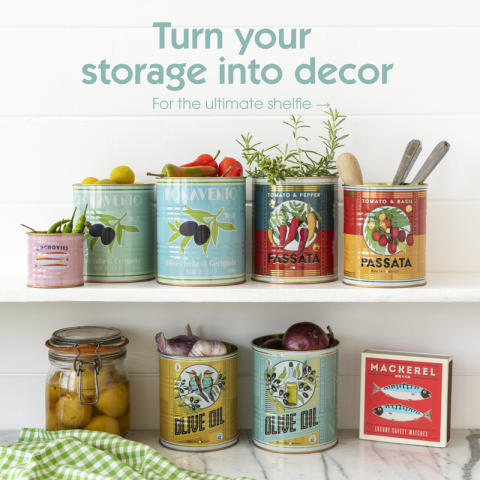 Kitchen storage tins