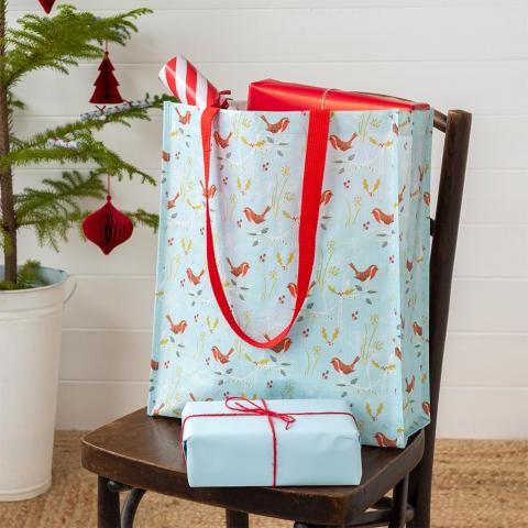 Winter Walk recycled shopping bag