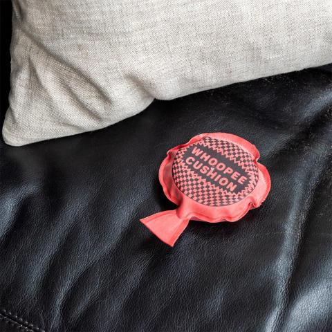 Mini whoopee cushion on a chair