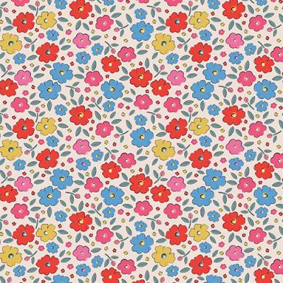 A bright floral repeat pattern
