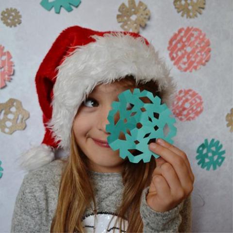 making-paper-snowflakes