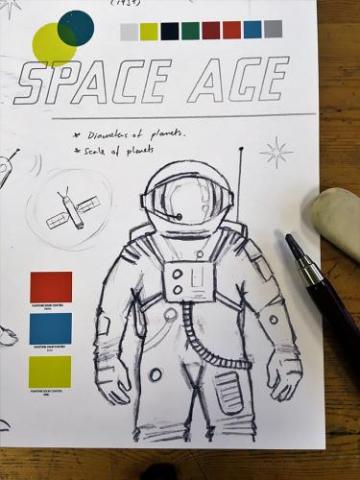 space age early sketch