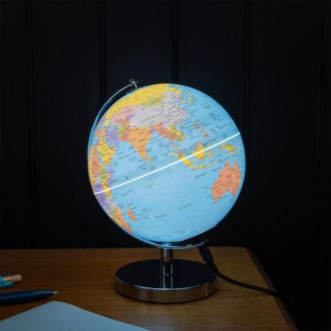 World Map globe light