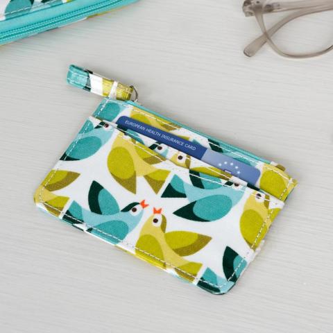 Bird card holder purse