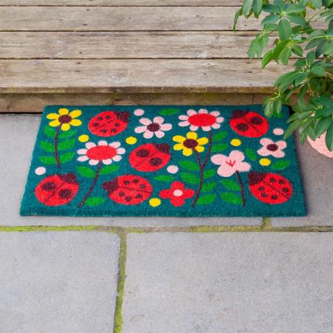 Doormat on porch