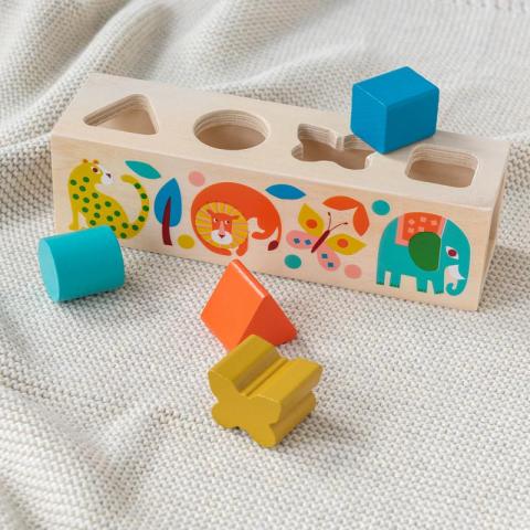 Wild Wonders wooden shape sorter