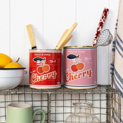Storage tins with kitchen bits
