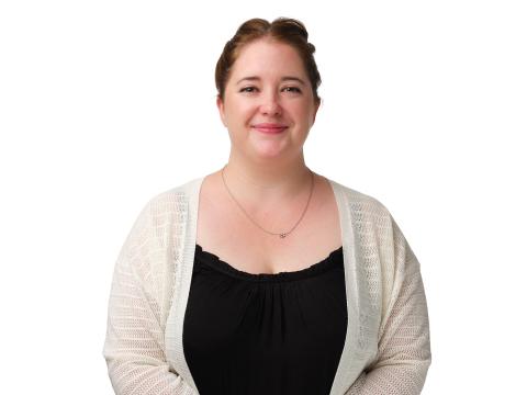 White female smiling