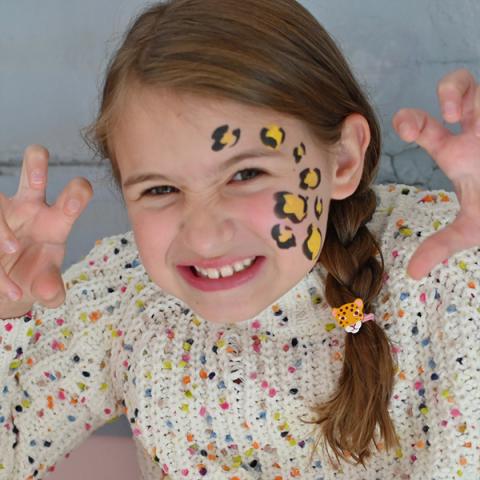 Face paint leopard spots