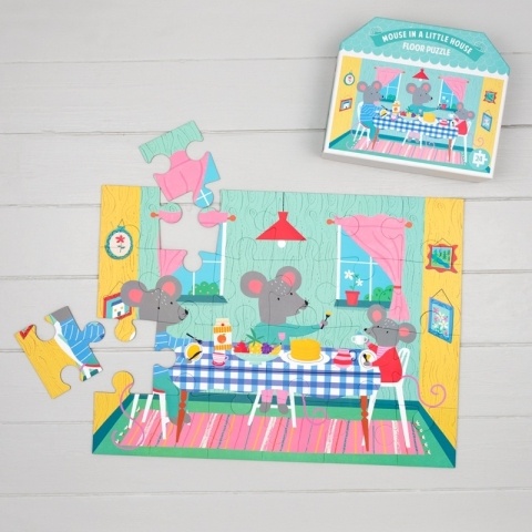24 piece kids puzzle featuring mice