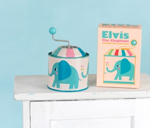 Elvis the elephant music box