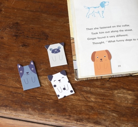 Dog magnetic bookmarks