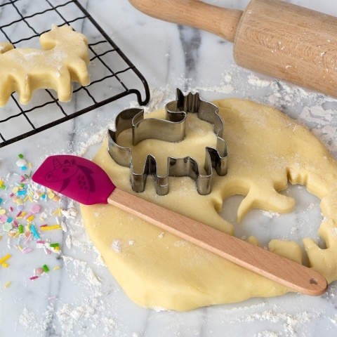 Unicorn cookie cutter and spatula