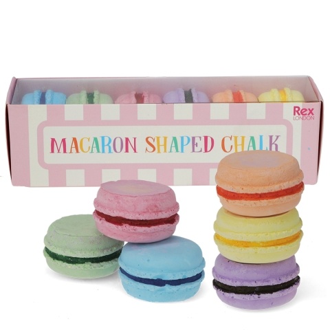Macaron shaped chalk
