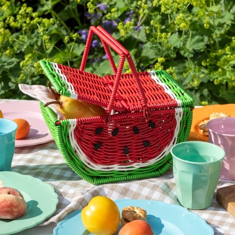 Watermelon picnic basket