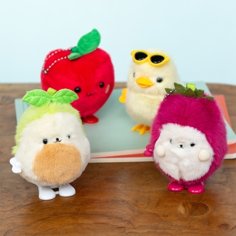 Wind up fluffy fruit toys