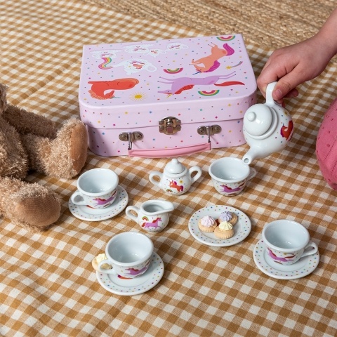Unicorn ceramic tea party