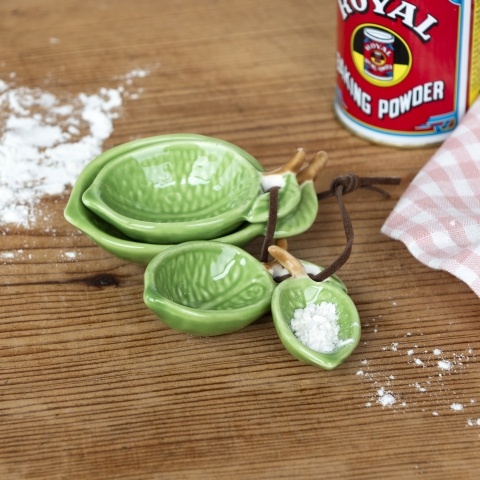 Ceramic measuring spoons