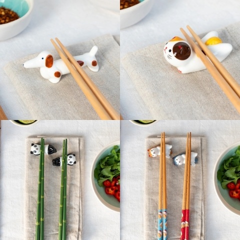 Chopstick rests collage