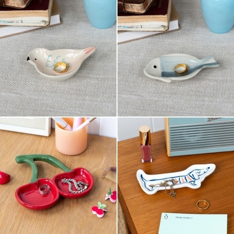 Ceramic trinket trays
