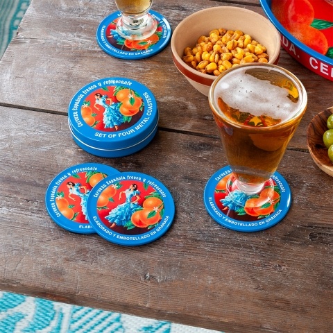 cerveza espanola coasters