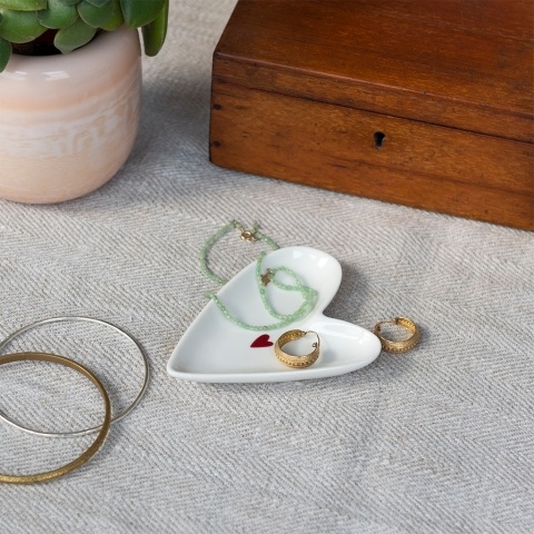 heart trinket dish
