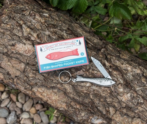 Fish shaped pocket knife