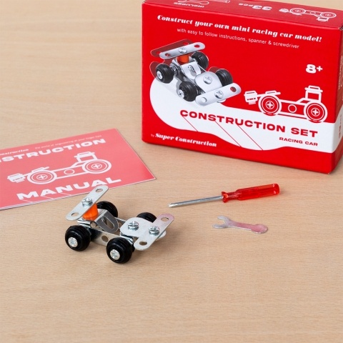 Mini racing car construction kit