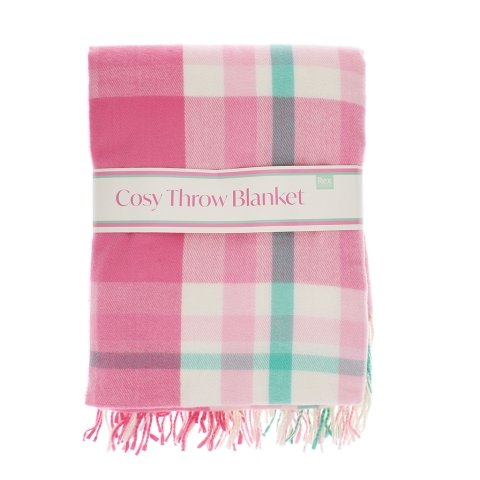 Pink checkered blanket