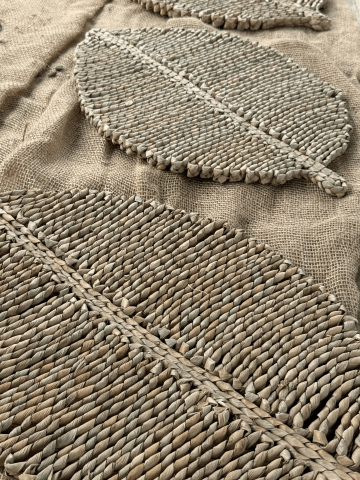 Hessian and placemats