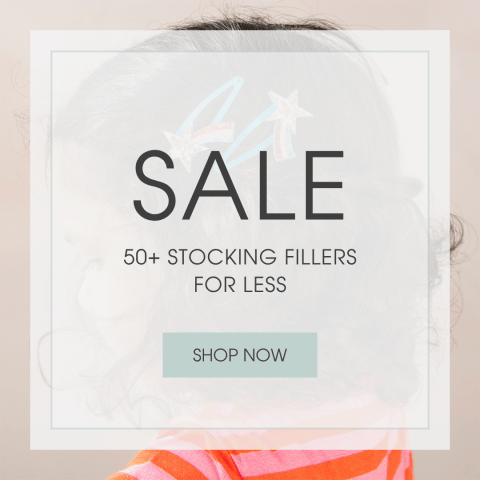 A text banner reads 'Flash Sale. 50+ stocking fillers for less'