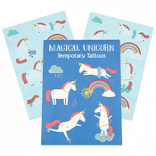Magical unicorn temporary tattoos