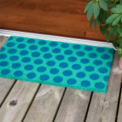 Blue On Turquoise Spotlight Doormat