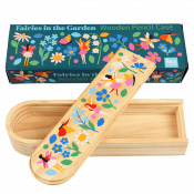 Fairies in the garden wooden pencils case