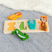 Colourful creatures wooden puzzle