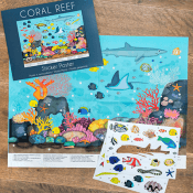 Coral Reef Sticker Poster