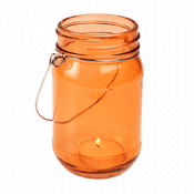 Orange tealight holder